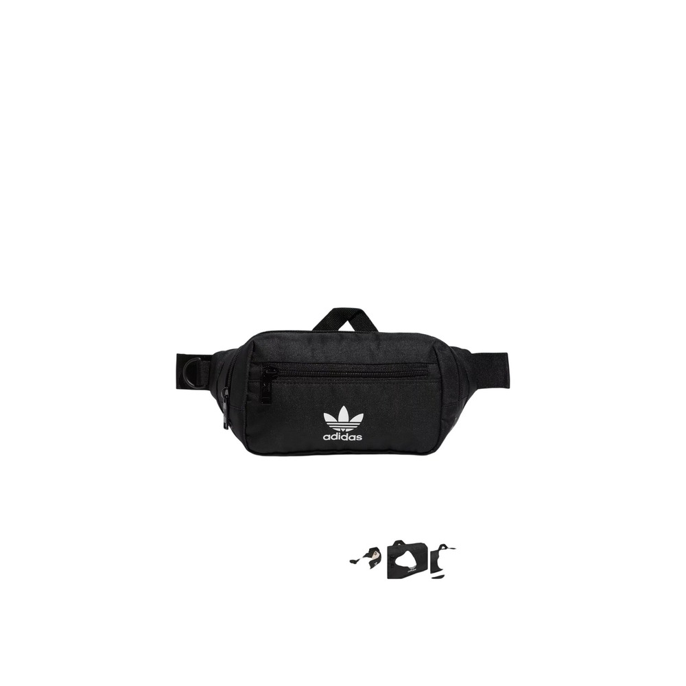 Adidas Originals For All Waist Pack Black White IR1052 Trefoil Fanny Pack NWT